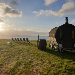 Rising Embers wood-fired mobile sauna