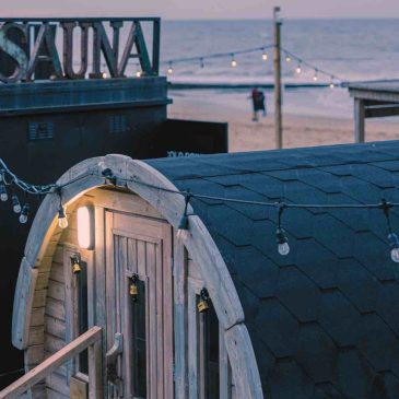 Group Sauna ritual at Sea Scrub Sauna, Whitstable